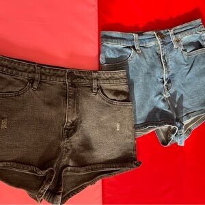 BDG Pin Up Super High Rise Shorts - 2 pairs size 28